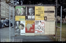 Viennaslide-06480003 Deutschland, München, Wahlplakate, Historische Aufnahme 1961 // German, Munich, Political Posters, Historic Photo 1961