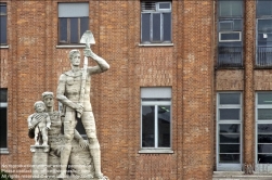 Viennaslide-06620907 Toviscosa wurde unter Benito Mussolini 1938 nach Trockenlegung der umliegenden Sümpfe als Prestigeobjekt mit einer riesigen Zellulose-Fabrik und architektonisch durchdachter Arbeitersiedlung im Sinne großer Autarkiebestrebungen angelegt.