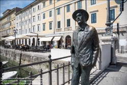 Viennaslide-06621701 Triest, Am Canal Grande, Statue James Joyce