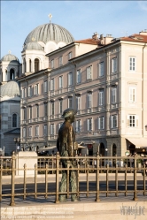 Viennaslide-06621706 Triest, Am Canal Grande, Statue James Joyce