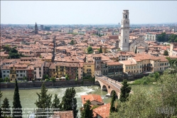 Viennaslide-06625007 Verona, Stadtpanorama, Fluss Etsch, Ponte Pietra, Cattedrale di Santa Maria Matricolare