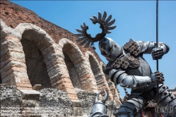 Viennaslide-06625509 Verona, Arena, Kulissen für die Opernfestspiele