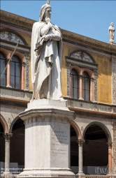 Viennaslide-06625804 Verona, Piazza dei Signori, Denkmal Dante Alighieri