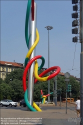 Viennaslide-06631112 Mailand, Nadel und Faden von Claes Oldenburg und Coosje van Bruggen - Milano, Needle, Thread and Knot by Claes Oldenburg and Coosje van Bruggen