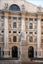 Viennaslide-06631118 L.O.V.E (2011), a 36-foot white marble sculpture middle finger sticking straight up from an otherwise fingerless hand, pointing away from Borsa Italiana in Milan