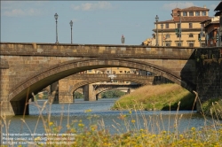 Viennaslide-06641077 Florenz, Fluss Arno // Florence, Arno River