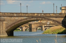 Viennaslide-06641078 Florenz, Fluss Arno // Florence, Arno River