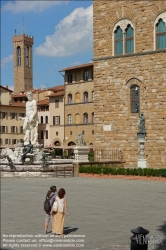 Viennaslide-06641415 Florenz, Piazza della Signoria, Neptunbrunnen // Florence, Piazza della Signoria, Fontana del Nettuno