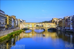 Viennaslide-06641801 Der Ponte Vecchio ist die älteste Brücke über den Arno in der italienischen Stadt Florenz. Das Bauwerk gilt als eine der ältesten Segmentbogenbrücken der Welt.
