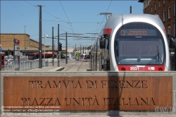 Viennaslide-06641916 Florenz, Straßenbahn, T2 Unita // Florence, Tramway, T2 Unita