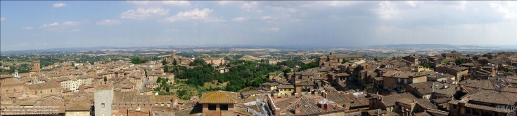 Viennaslide-06642003 Siena, Panorama vom Duomo Nuovo