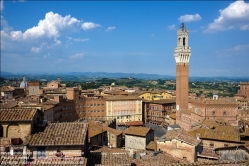 Viennaslide-06642401 Siena, Panorama vom Duomo Nuovo mit Palazzo Pubblico und Torre del Mangia - Siena, Panorama from Duomo Nuovo with Palazzo Pubblico and Torre del Mangia