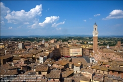 Viennaslide-06642412 Siena, Panorama vom Duomo Nuovo mit Palazzo Pubblico und Torre del Mangia - Siena, Panorama from Duomo Nuovo with Palazzo Pubblico and Torre del Mangia