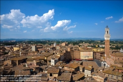 Viennaslide-06642414 Siena, Panorama vom Duomo Nuovo mit Palazzo Pubblico und Torre del Mangia - Siena, Panorama from Duomo Nuovo with Palazzo Pubblico and Torre del Mangia