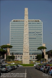 Viennaslide-06749102 Rom, EUR-Viertel, Marconi-Obelisk von Arturo Dazzi // Rome, EUR (Esposizione Universale di Roma), Marconi Obelisk by Arturo Dazzi
