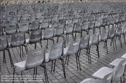 Viennaslide-06780100 Rom, Petersplatz, Sessel für eine Messe // Rome, Piazza San Pietro, Chairs for a Holy Mass