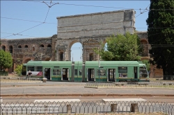 Viennaslide-06790301 Rom, Straßenbahn, Haltestelle Porte Maggiore // Rome, Tramway, Porte Maggiore Station