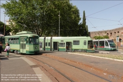 Viennaslide-06790505 Rom, Straßenbahn, Haltestelle Porte Maggiore // Rome, Tramway, Porte Maggiore Station