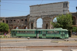 Viennaslide-06791907 Rom, Straßenbahn, Haltestelle Porte Maggiore // Rome, Tramway, Porte Maggiore Station