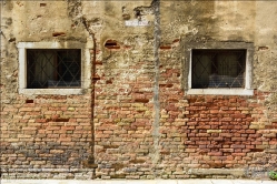 Viennaslide-06801204 Venedig, Ziegelwand - Venice, Brick Wall