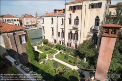 Viennaslide-06810003 Venedig, Privater Garten am Canal Grande - Venice, Private Garden at Canal Grande