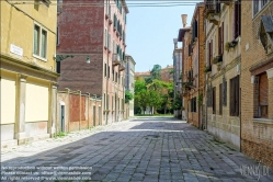 Viennaslide-06810020 Venedig, leere Straße, Calle Monte Sabotino - Venice, empty Road, Calle Monte Sabotino