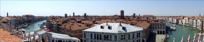 Viennaslide-06812120 Venedig, Panorama von Fondaco dei Tedeschi - Venice, Panorama