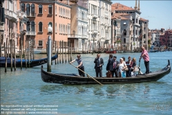 Viennaslide-06820105 Venedig, Traghetto (Fähre über den Canale Grande) - Venice, Traghetto Gondola on Canale Grande