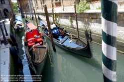 Viennaslide-06820106 Venedig, Gondel auf einem Kanal - Venice, Gondola on a Channel