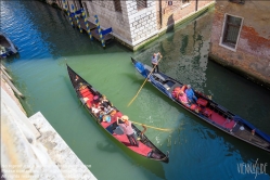 Viennaslide-06820126 Venedig, Gondel auf einem Kanal - Venice, Gondola on a Channel