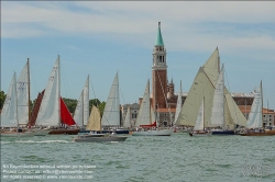 Viennaslide-06820129 Venedig, Canale della Giudecca, Segelboote, im Hintergrund San Giorgio Maggiore // Venice, Canale della Giudecca, Sail Boats, San Giorgio Maggiore in the Background