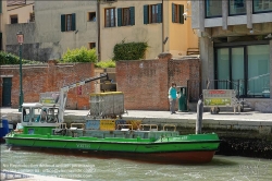 Viennaslide-06820138 Venedig, Müllabfuhr // Venice, Garbage Collection