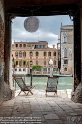 Viennaslide-06822102 Venedig, Terrasse zum Canal Grande - Venice, Balcony to Canal Grande