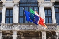 Viennaslide-06823119 Venedig, Europäische, Italienische, Venezianische Flagge // Venice, European, Italian, Venezian Flag