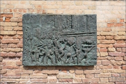 Viennaslide-06828131 Italien Venedig Gedenktafel für den jüdischen Holocaust im jüdischen Ghetto Campo del Ghetto Cannaregio // Venice, Gheto, Memorial plaques