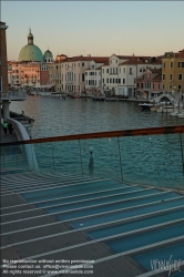 Viennaslide-06861009 Venedig, Brücke über den Canal Grande von Santiago Calatrava (Ponte della Costituzione) // Venice, Bridge over Canal Grande by Santiago Calatrava (Ponte della Costituzione)