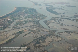 Viennaslide-06880021 Venedig, Lagune, Luftbild // Venice, Lagoon, Aerial View