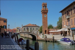 Viennaslide-06881123 Murano, venetisch Muran, ist eine Inselgruppe nordöstlich der Altstadt von Venedig in der Lagune von Venedig. Sie ist bekannt für ihre Glaskunst, lebt aber auch vom Tourismus und – in wesentlich geringerem Umfang – vom Fischfang.