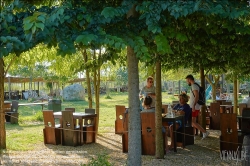 Viennaslide-06884166 Torcello ist eine Insel in der laguna morta, dem nördlichen Teil der Lagune von Venedig, in dem die Gezeiten nicht mehr bemerkbar sind. Torcello war von 638 bis 689 Sitz des Bischofs von Altinum und gewann schnell an Bedeutung als Zentrum von Politik und Handel. Zwar besteht heute nur noch eine Kirche, nämlich die Kathedrale, aber im Frühmittelalter entstanden darüber hinaus das Benediktinerkloster San Giovanni Evangelista, sowie die Kirche Sant’Andrea (Apostolo) di Torcello. Beide werden nur im Chronicon Altinate erwähnt.