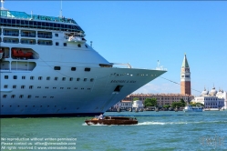 Viennaslide-06897107 Vendig, riesiges Kreuzfahrtschiff - Venice, Giant Cruise Ship