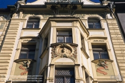 Viennaslide-07110140 Prag, historische Jugendstilfassade - Prague, Historic Art Nouveau Facade