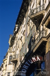 Viennaslide-07110142 Prag, historische Jugendstilfassade - Prague, Historic Art Nouveau Facade