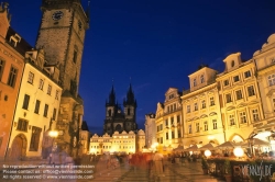 Viennaslide-07111715 Prag, Altstädter Ring und Teynkirche