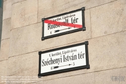 Viennaslide-07310128 Budapest, Umbenennung des Roosevelt ter in Szechenyi Istvan ter