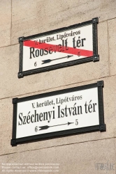 Viennaslide-07310129 Budapest, Umbenennung des Roosevelt ter in Szechenyi Istvan ter