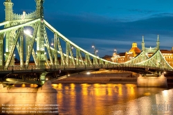 Viennaslide-07310924f Budapest, Donau, Freiheitsbrücke (Szabadság híd)