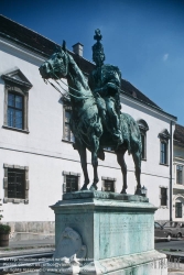 Viennaslide-07311023 Budapest, Burgberg, Denkmal Hadik Andras - Budapest, Buda Castle Hill, Hadik Andras