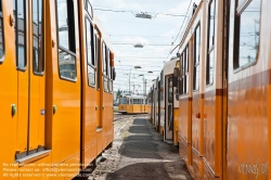 Viennaslide-07319927 Budapest, Remise Budafok, Straßenbahn - Budapest, Budafok Depot, Tramway