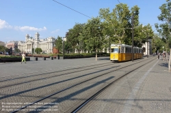 Viennaslide-07319947 Budapest, Kossuth Lajos ter, Straßenbahn - Budapest, Kossuth Lajos ter, Tramway