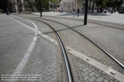 Viennaslide-07319961 Budapest, Kossuth Lajos ter, Bodengestaltung - Budapest, Tramway